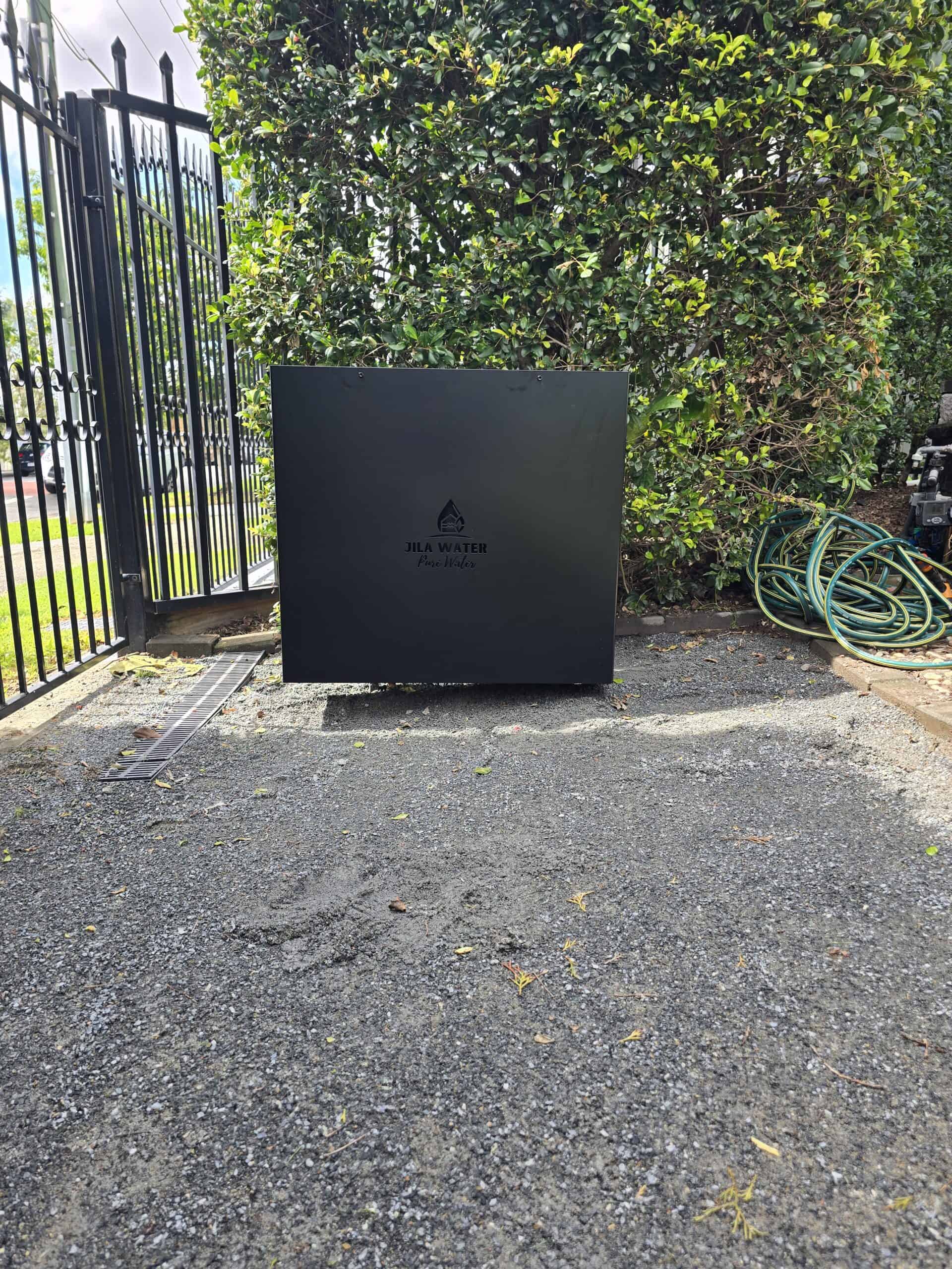 Satin black Jila Water whole home water filtration system