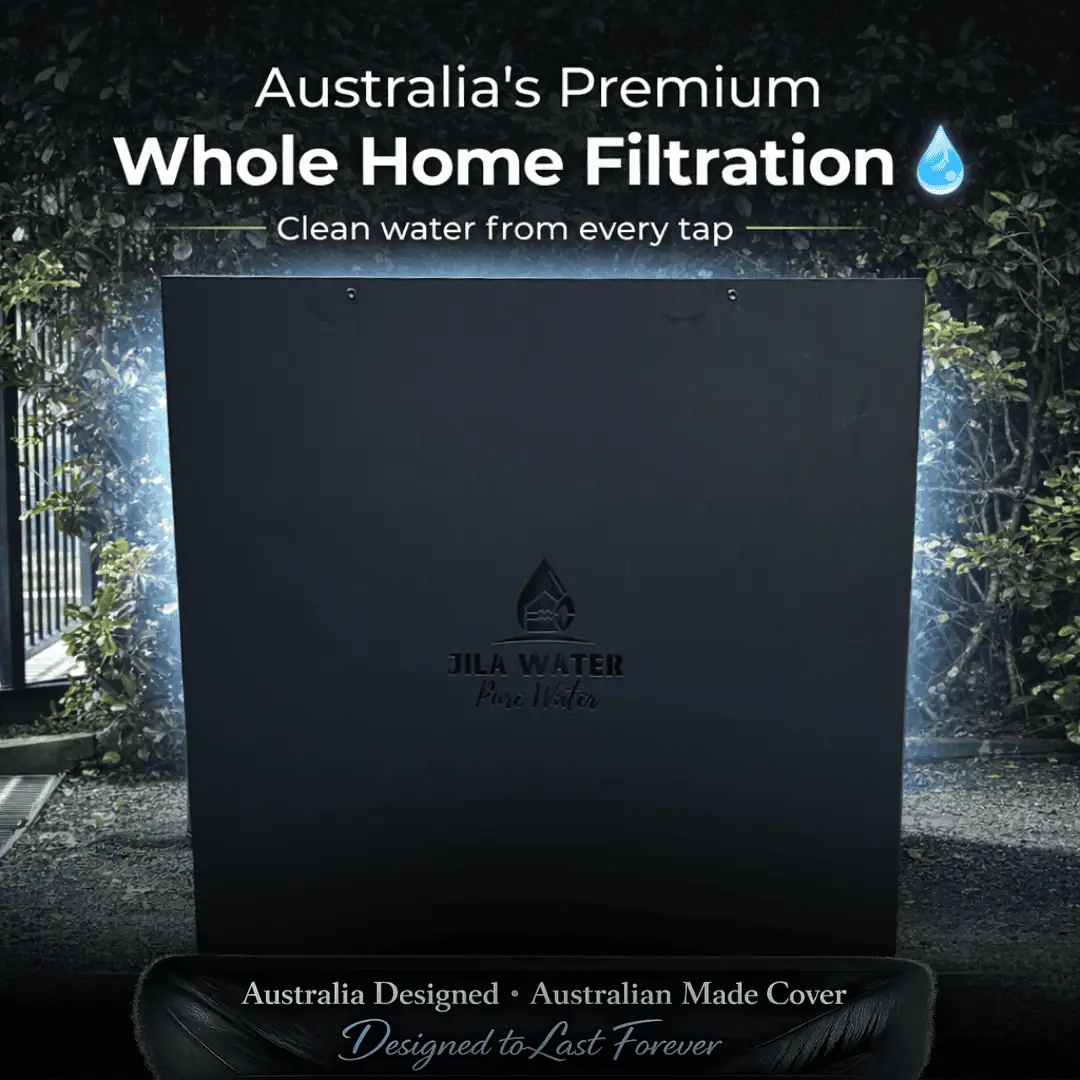 Professionally installed Jila Water whole home filtration system at Brisbane home