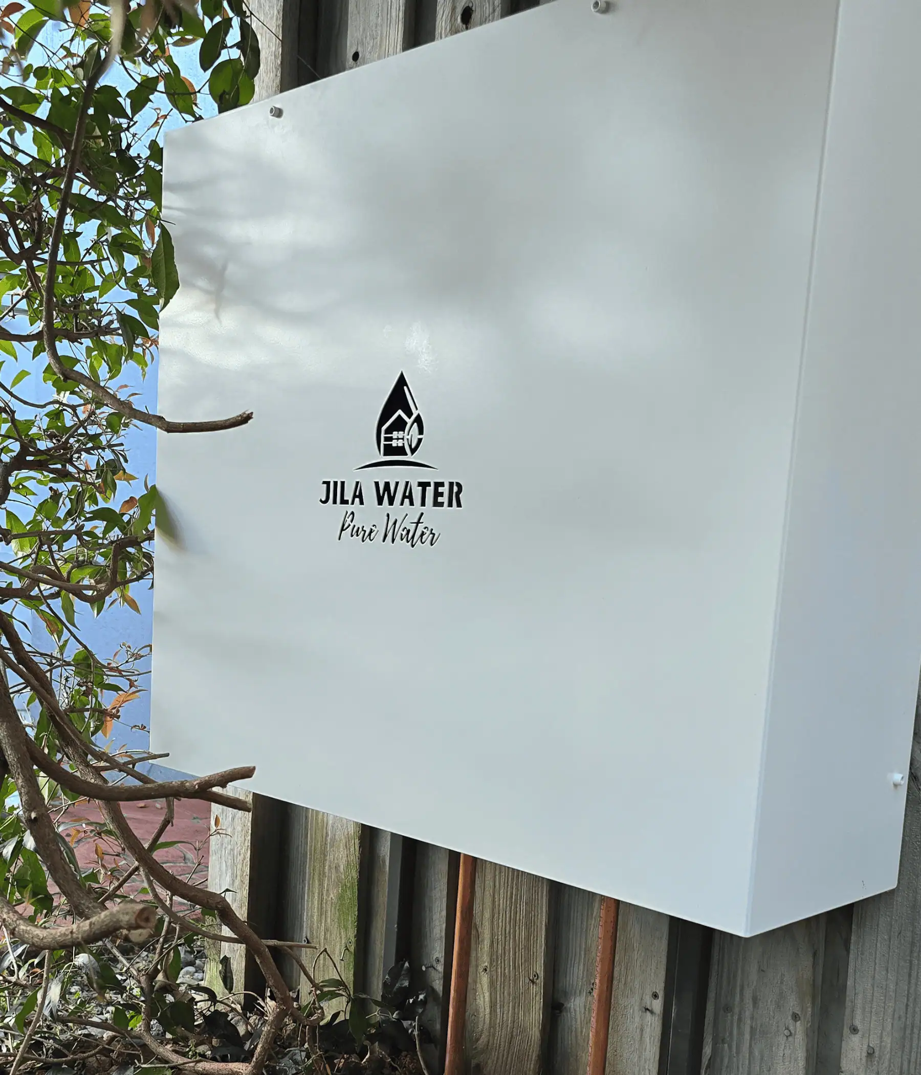 Whole house water filter installation at premium Australian home