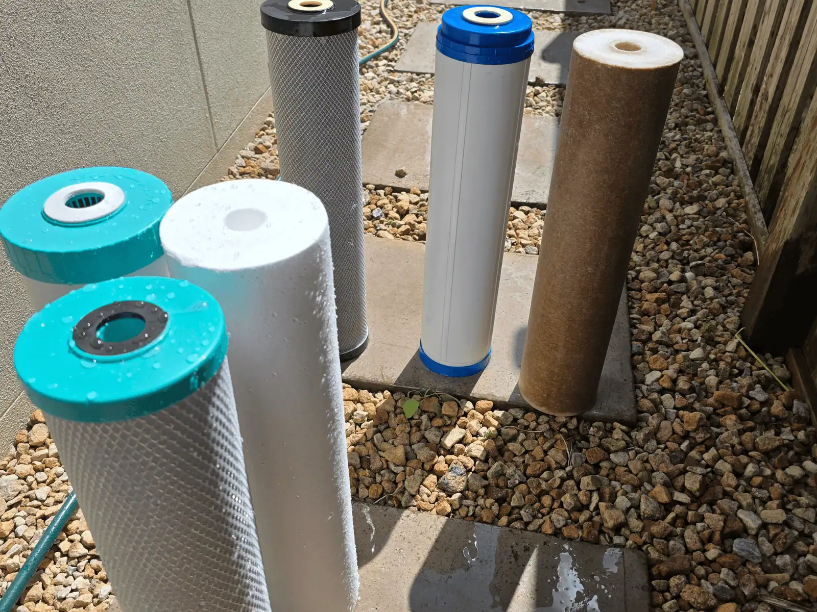 Clean vs dirty water filter comparison South Brisbane complete home filtration system