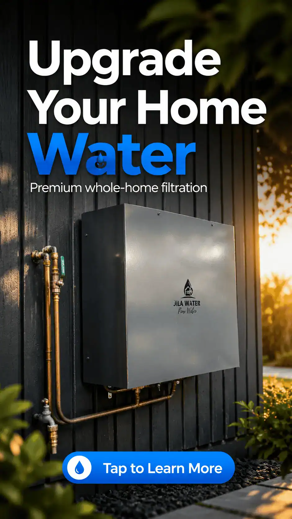Premium Jila Water whole home water filtration installation