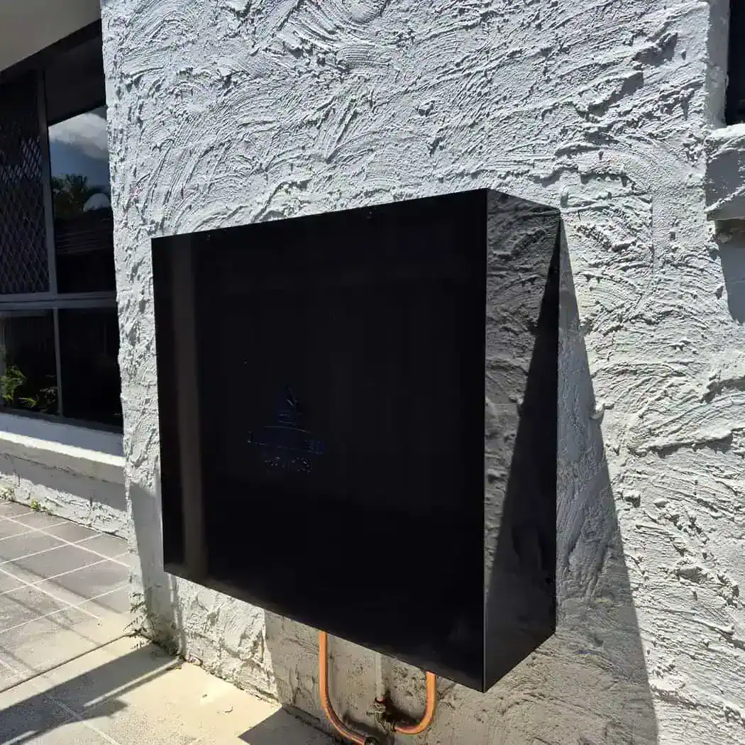 Black Jila Water complete home filtration system installed for a Brisbane home